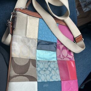 Coach Multicolor Patchwork Crossbody Bag